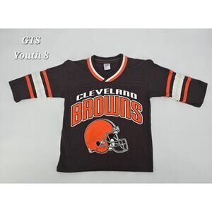 Vintage Cleveland Browns Kids Jersey Tee – Size 8 Small – Made in USA
